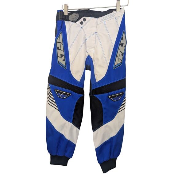 FLY RACING Style 303 Blue White BMX Biking Riding Racing Pants Men's Size 26